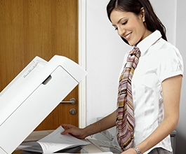 Office Worker Using Photocopier